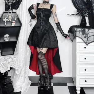 "Nightshade Whisper" Gothic Dress